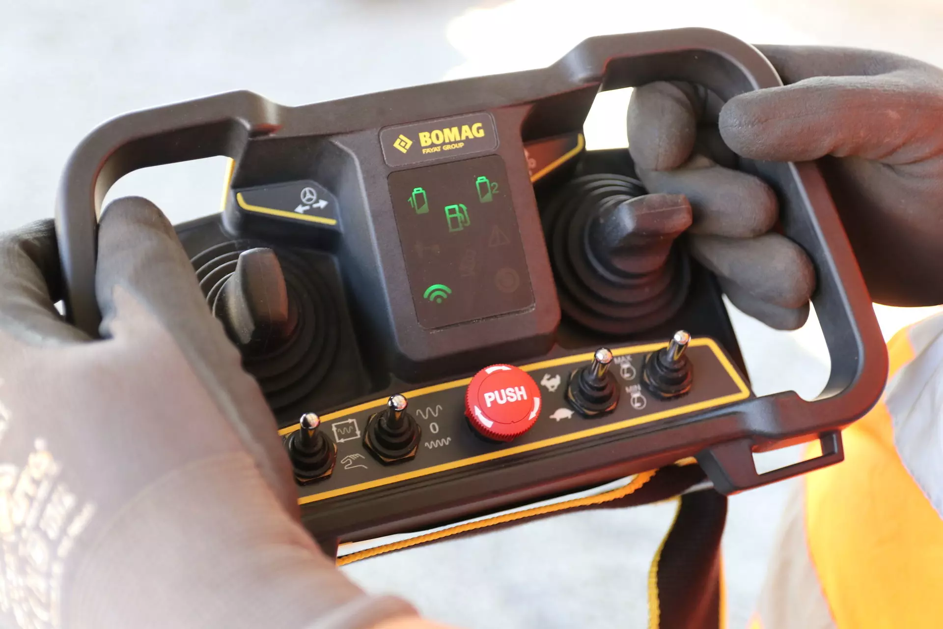 Vibratory Double Drum Trench Roller