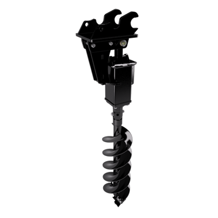 Hydraulic Auger Attachment - Mini-Excavator / Skid Steer
